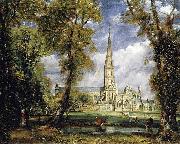 John Constable Salisbury Cathedral from the Bishop s Grounds oil